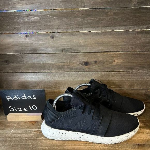 Womens Adidas Tubular Viral Black Athletic Running Sneakers Shoes Size 10 M GUC - Picture 1 of 6